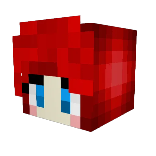 Psych0gram Minecraft avatar head, 3D render