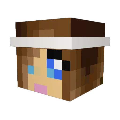 PsychYouOut7 Minecraft avatar head, 3D render