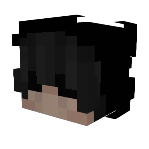 PsychedeIics Minecraft avatar head, 3D render