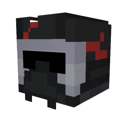 Psychedxliic Minecraft avatar head, 3D render