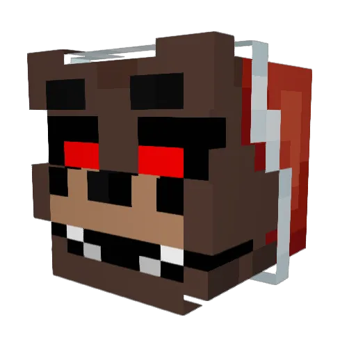 Psycheoptyryx Minecraft avatar head, 3D render