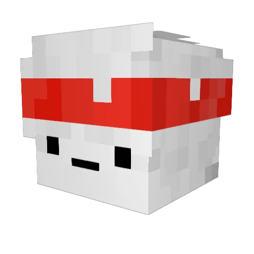 PsychicCone Minecraft avatar head, 3D render