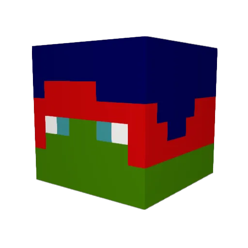 PsychicKalkara Minecraft avatar head, 3D render