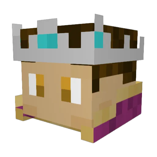 PsychicNaan Minecraft avatar head, 3D render