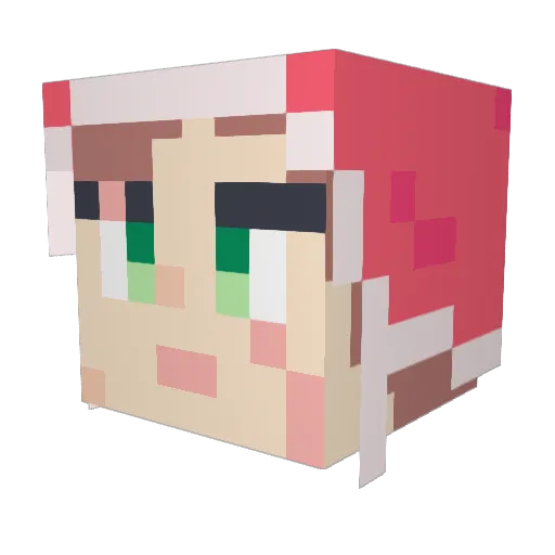 PsychicParanoia Minecraft avatar head, 3D render