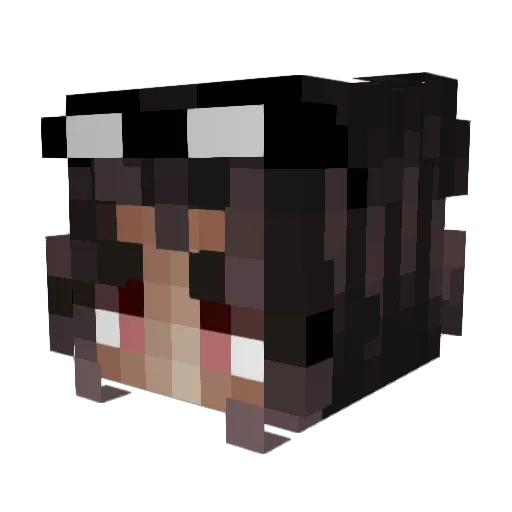 Psychicpain Minecraft avatar head, 3D render