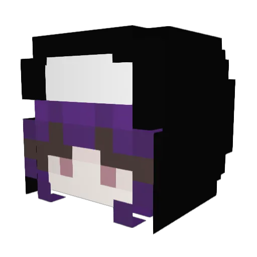 Psychlc_Eunseo Minecraft avatar head, 3D render