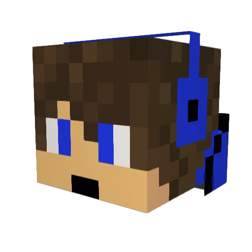 Psycho8700 Minecraft avatar head, 3D render