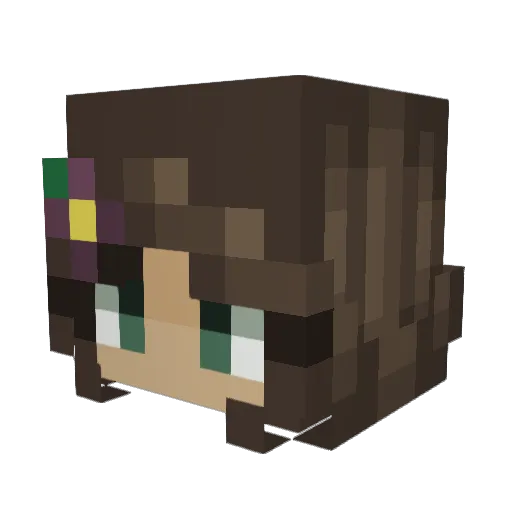 Psycho90 Minecraft avatar head, 3D render