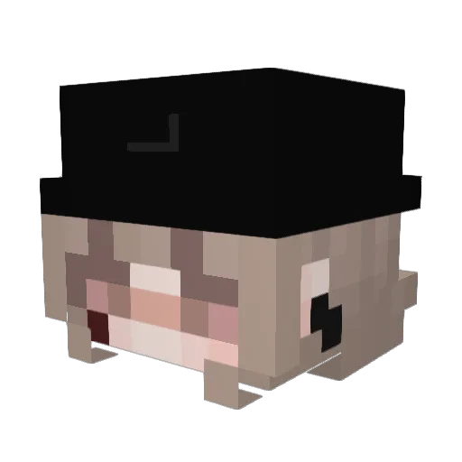 PsychoAnkh Minecraft avatar head, 3D render
