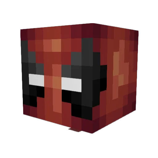 PsychoBreed Minecraft avatar head, 3D render