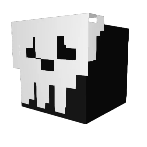 PsychoCORNs Minecraft avatar head, 3D render