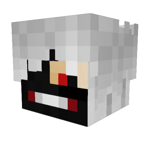 PsychoDaddy98 Minecraft avatar head, 3D render