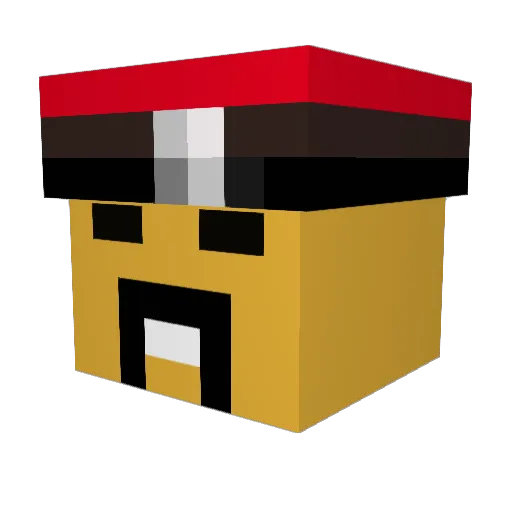 PsychoEnte1 Minecraft avatar head, 3D render