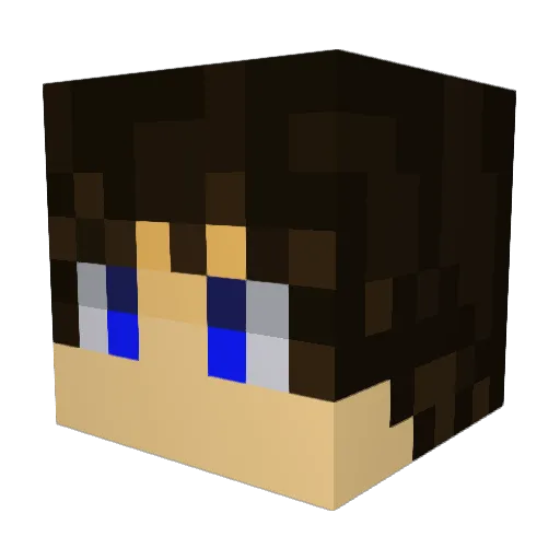 PsychoFlamex Minecraft avatar head, 3D render