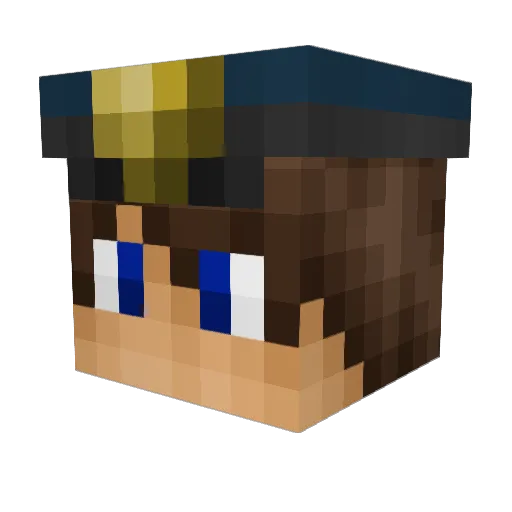 PsychoGamingKid Minecraft avatar head, 3D render