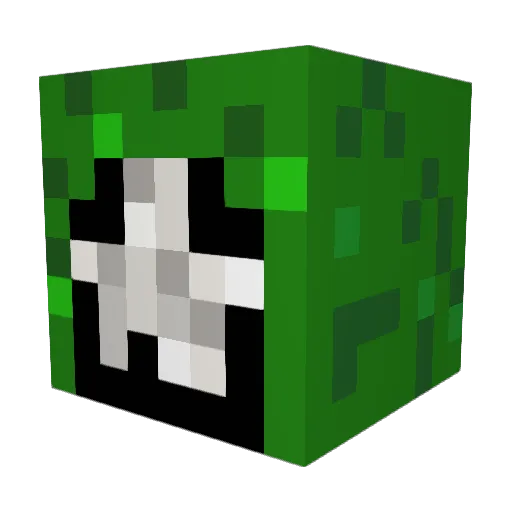PsychoHamster Minecraft avatar head, 3D render