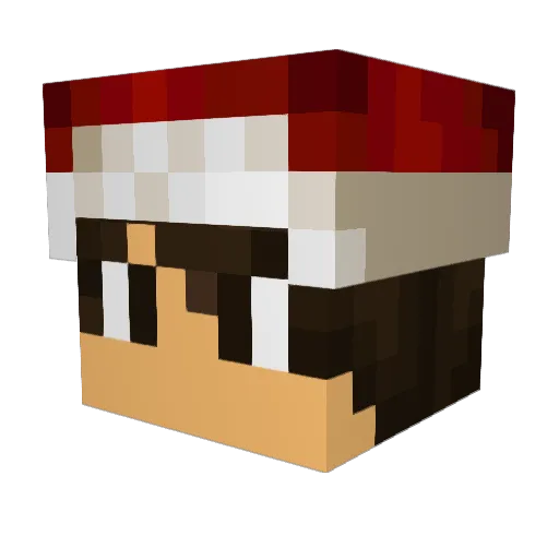 PsychoIV Minecraft avatar head, 3D render