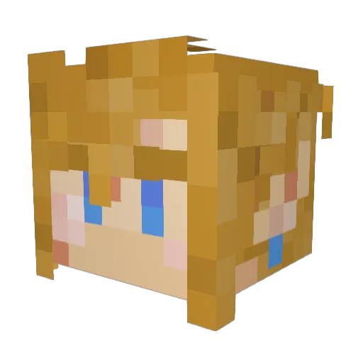 PsychoKillHer Minecraft avatar head, 3D render