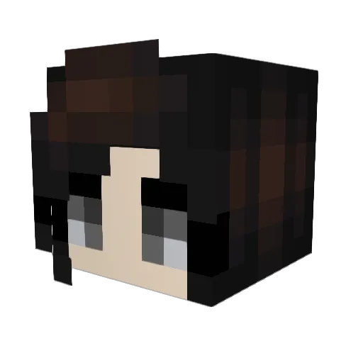 PsychoKitty1 Minecraft avatar head, 3D render