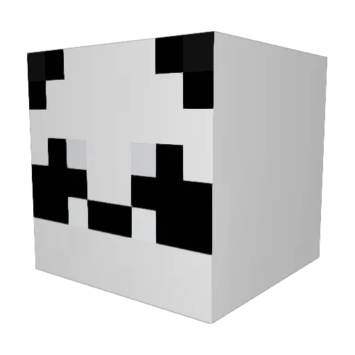 PsychoPanda1 Minecraft avatar head, 3D render