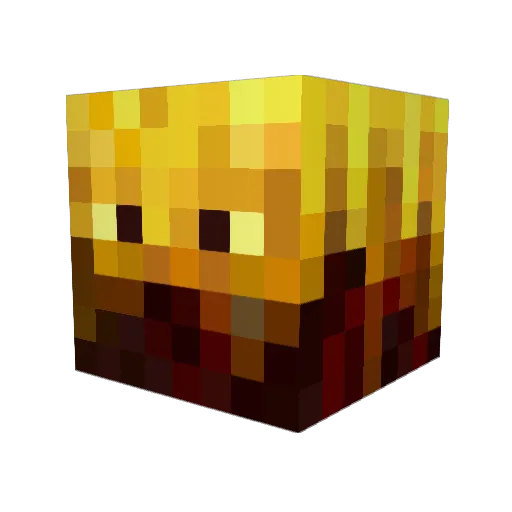 PsychoSieck Minecraft avatar head, 3D render