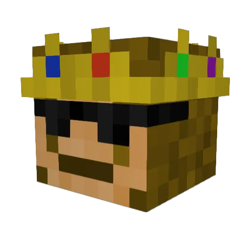 PsychoSporty Minecraft avatar head, 3D render