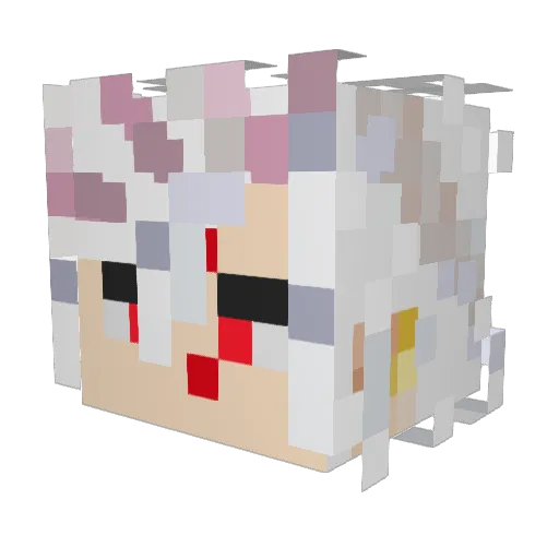 PsychoT_17 Minecraft avatar head, 3D render