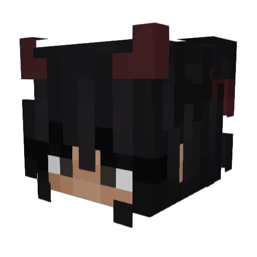 PsychoTekk Minecraft avatar head, 3D render