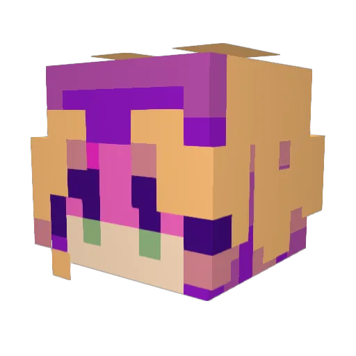 Psycho_Logic_XoX Minecraft avatar head, 3D render