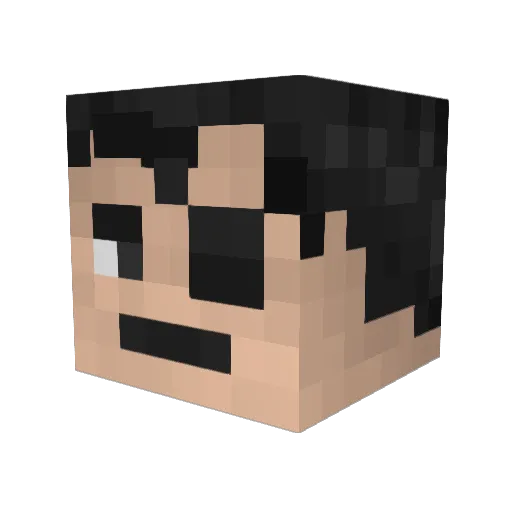 Psycho_Mantis Minecraft avatar head, 3D render