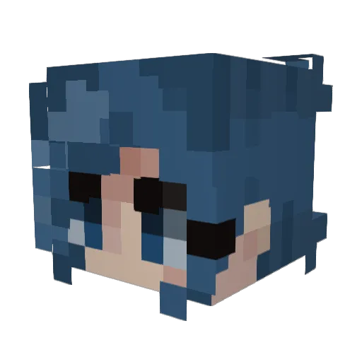 Psycho_jinx Minecraft avatar head, 3D render
