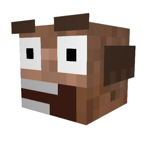 Psycho_not_here Minecraft avatar head, 3D render