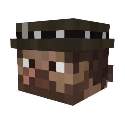 Psychoclown25 Minecraft avatar head, 3D render