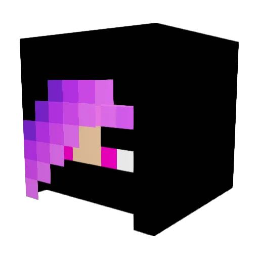 Psychohistorian Minecraft avatar head, 3D render