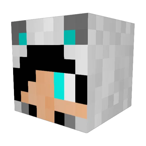 PsychopEthic Minecraft avatar head, 3D render