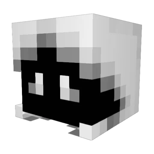 Psychosistical Minecraft avatar head, 3D render