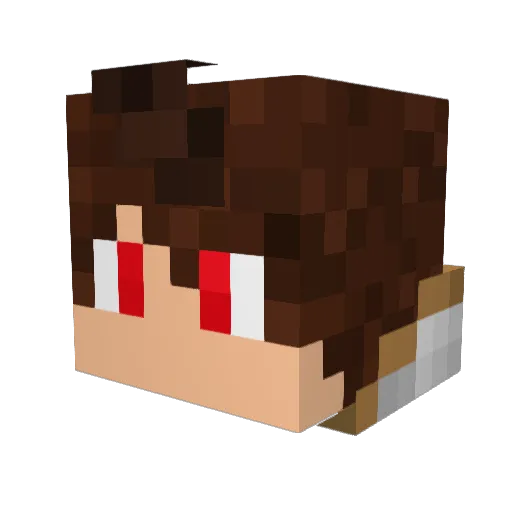 Psychosocial9045 Minecraft avatar head, 3D render
