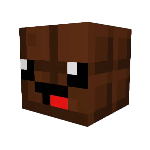 Psychosocialx Minecraft avatar head, 3D render