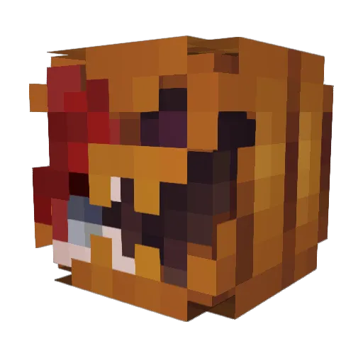 PsychoticKyano Minecraft avatar head, 3D render