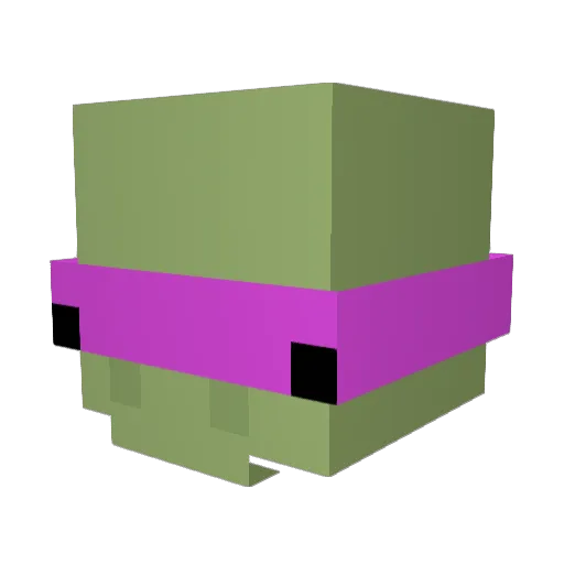 PsychoticVII Minecraft avatar head, 3D render