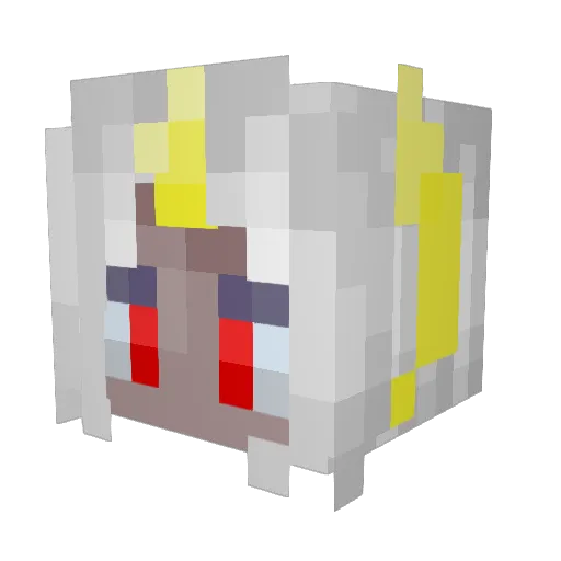 Psychoward1 Minecraft avatar head, 3D render