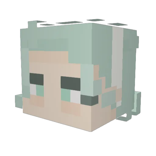 Psycle_ Minecraft avatar head, 3D render
