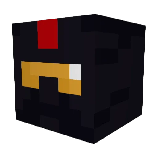 Psyclopean Minecraft avatar head, 3D render