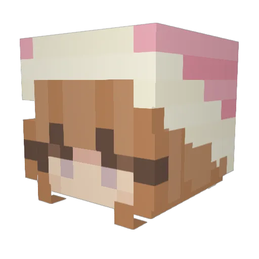 PsycoManiac12 Minecraft avatar head, 3D render
