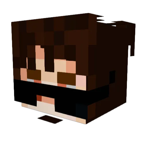 Psyco_Kira Minecraft avatar head, 3D render