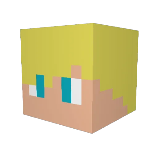 PsycoticLP Minecraft avatar head, 3D render
