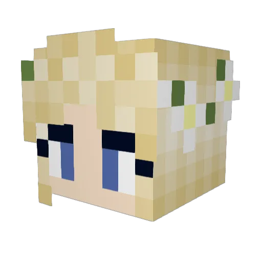 PsycoticPumpkin Minecraft avatar head, 3D render