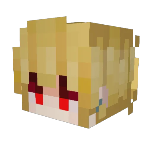 Psydes Minecraft avatar head, 3D render