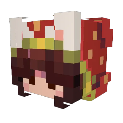 Psyduck0920 Minecraft avatar head, 3D render